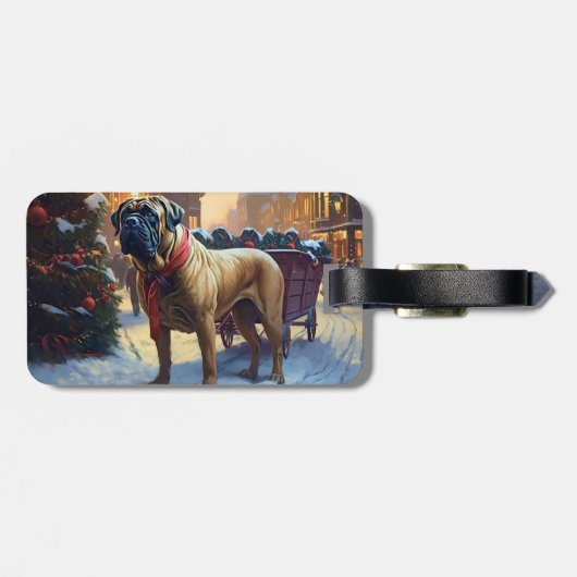 ブルマスティフクリスマスフェスティバルシーズン ラゲッジタグ (裏面横)