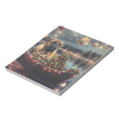 ブルマスティフクリスマスフェスティバル航海 ノートパッド (回転)