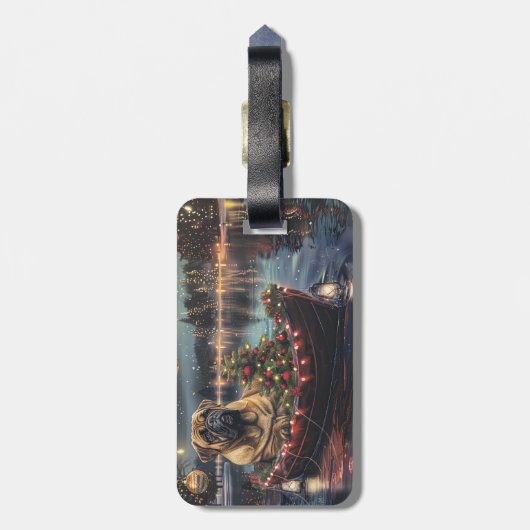 ブルマスティフクリスマスフェスティバル航海 ラゲッジタグ (裏面縦)