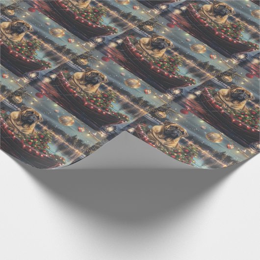 ブルマスティフクリスマスフェスティバル航海 ラッピングペーパー (角)