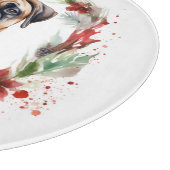 ブルマスティフクリスマスリースフェスティバルカップ カッティングボード (角)