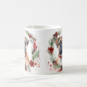 ブルマスティフクリスマスリースフェスティバルカップ コーヒーマグカップ (中央)