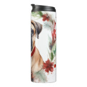 ブルマスティフクリスマスリースフェスティバルカップ タンブラー (回転右)