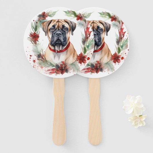 ブルマスティフクリスマスリースフェスティバルカップ ハンドファン (正面&裏面)