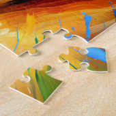 ブルマスティフドッグポートレートアクリルアートプリントドッグ ジグソーパズル (側面)