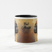 ブルマスティフドッグポートレート マグカップ (中央)