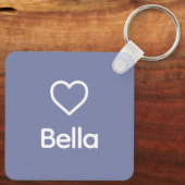 ブルマスティフドッグ名前をカスタムするレインボーアートメモリアル キーホルダー (裏面)