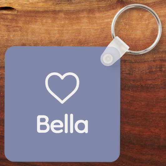 ブルマスティフドッグ名前をカスタムするレインボーアートメモリアル キーホルダー (裏面)