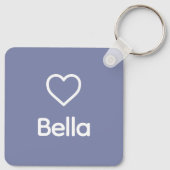 ブルマスティフドッグ名前をカスタムするレインボーアートメモリアル キーホルダー (裏面)