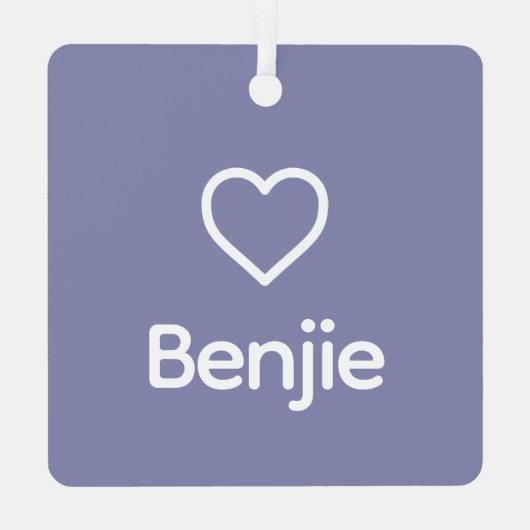 ブルマスティフドッグ名前をカスタムするレインボーメモリアル メタルオーナメント (裏面)