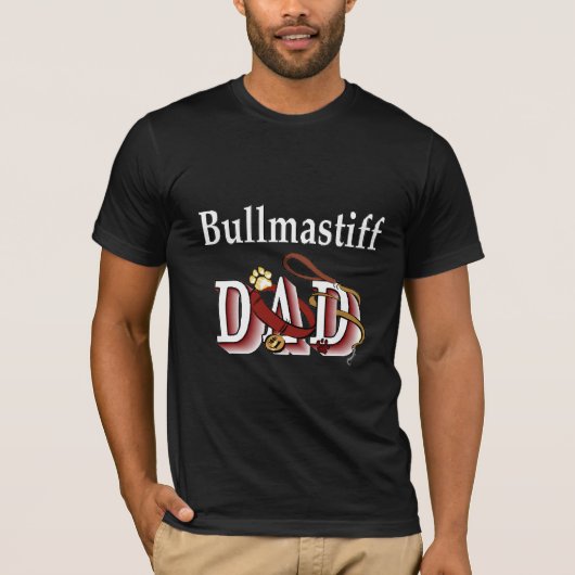 ブルマスティフパパギフト Tシャツ (正面)