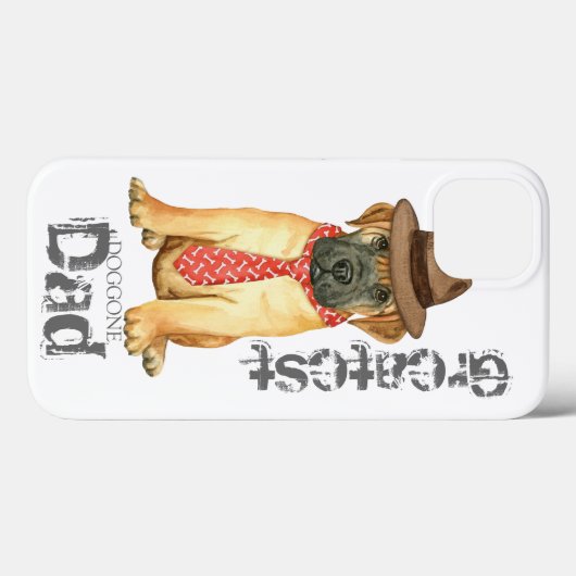 ブルマスティフパパ Case-Mate iPhoneケース (裏面 (横))