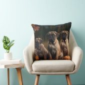 ブルマスティフパピー秋デライトカボチャ クッション (椅子)