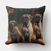 ブルマスティフパピー秋デライトカボチャ クッション (正面)