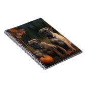 ブルマスティフパピー秋デライトカボチャ ノートブック (右側)