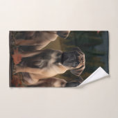 ブルマスティフパピー秋デライトカボチャ バスタオルセット (ハンドタオル)