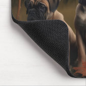 ブルマスティフパピー秋デライトカボチャ マウスパッド (コーナー)