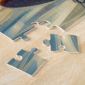 ブルマスティフビーチ絵を描サーフィン ジグソーパズル (側面)