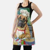 ブルマスティフホリデーベーキング:フェスティバルクリスマス エプロン (インサイチュ)