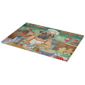 ブルマスティフホリデーベーキング:フェスティバルクリスマス カッティングボード (角)