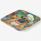 ブルマスティフホリデーベーキング:フェスティバルクリスマス ペーパープレート (傾斜あり)