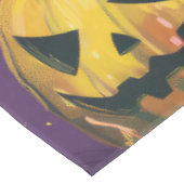 ブルマスティフ不気味ドッグハロウィーン魔女とカボチャ テーブルクロス (アングル)