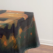 ブルマスティフ不気味ドッグハロウィーン魔女とカボチャ テーブルクロス (インサイチュ)