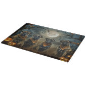 ブルマスティフ不気味ハロウィーン カッティングボード (角)