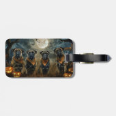 ブルマスティフ不気味ハロウィーン ラゲッジタグ (裏面横)