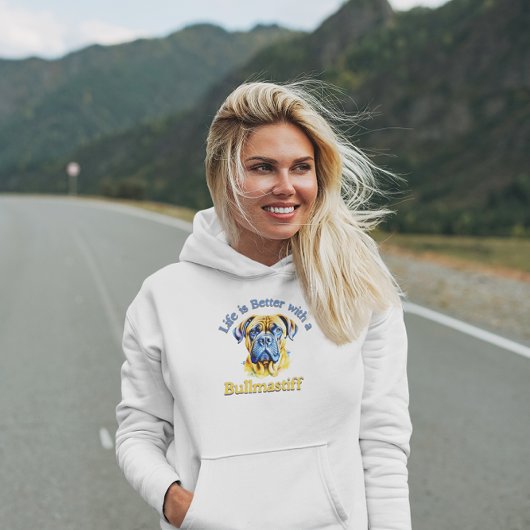 ブルマスティフ犬のママ犬パパカスタム パーカ