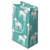 ブルマスティフ犬の子犬ブルマスティフ スモールペーパーバッグ (裏面アングル)