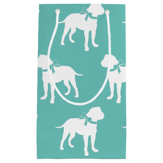 ブルマスティフ犬の子犬ブルマスティフ スモールペーパーバッグ (正面)