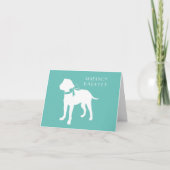 ブルマスティフ犬の子犬ブルマスティフ ノートカード (正面)