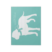 ブルマスティフ犬の子犬ブルマスティフ ノートパッド (回転)