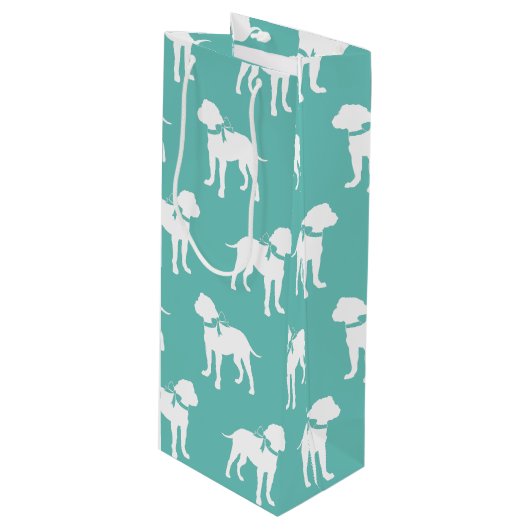 ブルマスティフ犬の子犬ブルマスティフ ワインギフトバッグ (正面アングル)