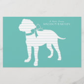 ブルマスティフ犬の子犬ブルマスティフ 便箋 (正面)