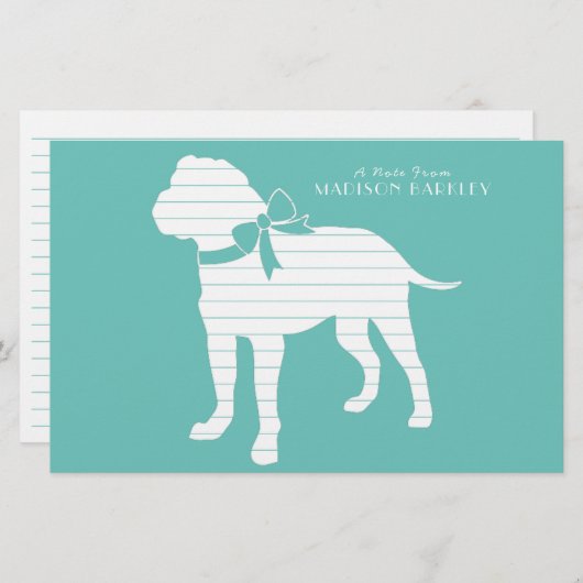 ブルマスティフ犬の子犬ブルマスティフ 便箋 (正面/裏面)