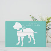 ブルマスティフ犬の子犬ブルマスティフ 便箋 (スタンド正面)