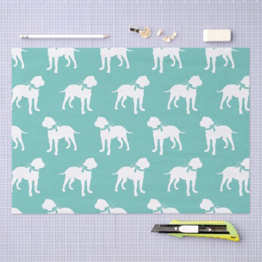 ブルマスティフ犬の子犬ブルマスティフ 薄葉紙 (クラフト)