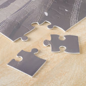 ブルマスティフ犬オートバイのクリスマスに乗る ジグソーパズル (側面)