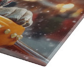 ブルマスティフ犬ローラーコースタークリスマス カッティングボード (角)