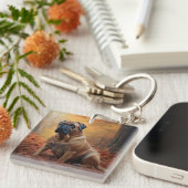 ブルマスティフ紅葉秋インスパイア キーホルダー (正面右)