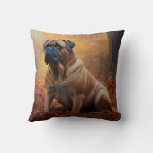 ブルマスティフ紅葉秋インスパイア クッション (裏面)