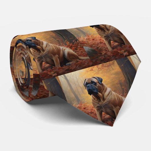 ブルマスティフ紅葉秋インスパイア ネクタイ (ロール)