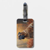 ブルマスティフ紅葉秋インスパイア ラゲッジタグ (裏面縦)