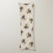 ブルマスティフ絵を描ズの子犬の赤いセーブルかわいい犬のアート ボディピロー (正面縦)