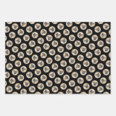 ブルマスティフ絵を描ズの子犬の赤いセーブルかわいい犬のアート ラッピングペーパーシート (正面3)