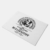 ブルマスティフ誇りを持ったガーディアンエンジェルドッグ引用文 ドアマット (アングル)