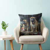 ブルマスティフ雪そりクリスマスデコール クッション (椅子)