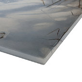 ブルマスティフ雪のクリスマス カッティングボード (角)